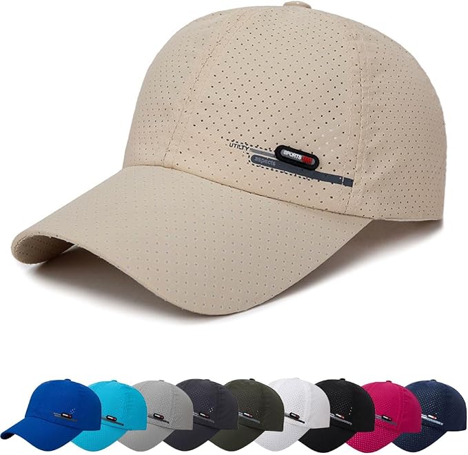Gorra de BéIsbol de Transpirable para Hombre Gorra el Sol Moda Gorra Running Hombre Mujer Ajustable Sombrero Verano Gorra Beisbol