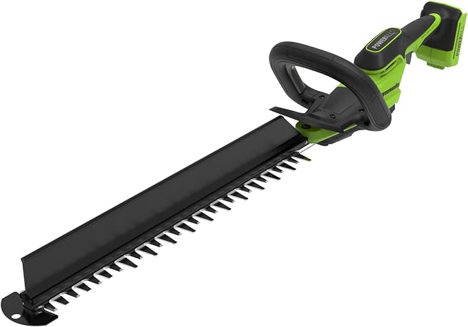 Greenworks Cortasetos a batería 24V 51 cm, Motor sin escobillas, Cuchilla Doble acción 28 mm, Hedge Sweeper Integrado, empuñadura ergonómica Envolvente, Solo Herramienta HT2002DA1