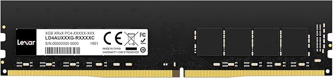 Lexar UDIMM RAM DDR4 16GB 3200 MHz, 288-Pin U-DIMM PC Memoria RAM, Memoria de Computadora de Alto Rendimiento, Actualización de Módulo RAM de PC, CL22-22-22-52 1.2V