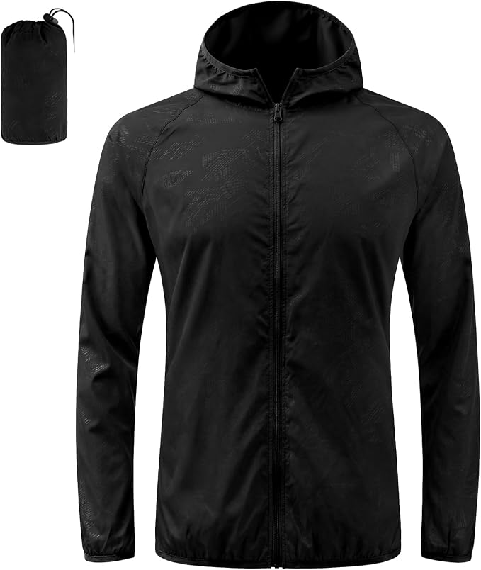 AUYAO Hombre Chaqueta Impermeable, Chubasquero Hombre Impermeable