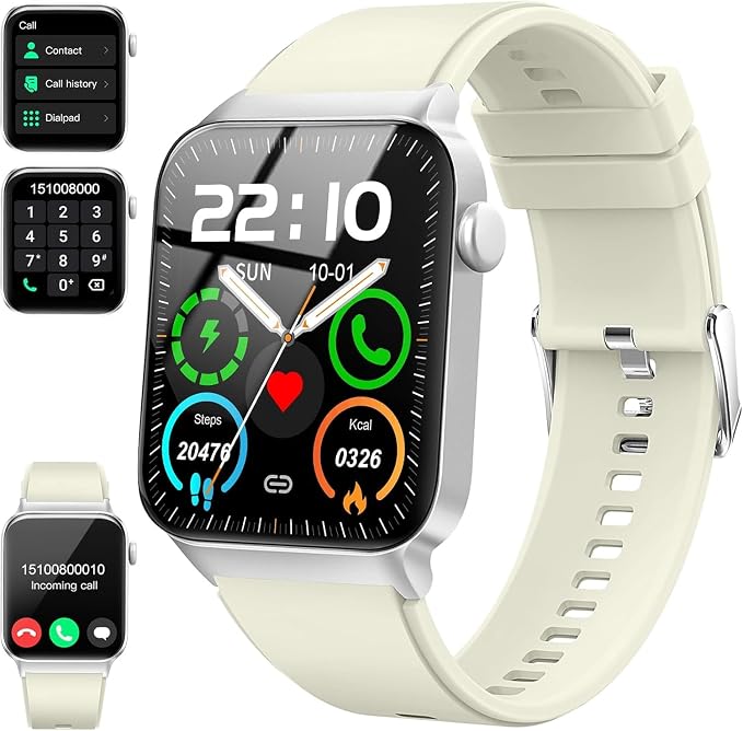 Reloj Inteligente Hombre Mujer 1,96" HD, Llamadas Bluetooth, IP68, 300mAh